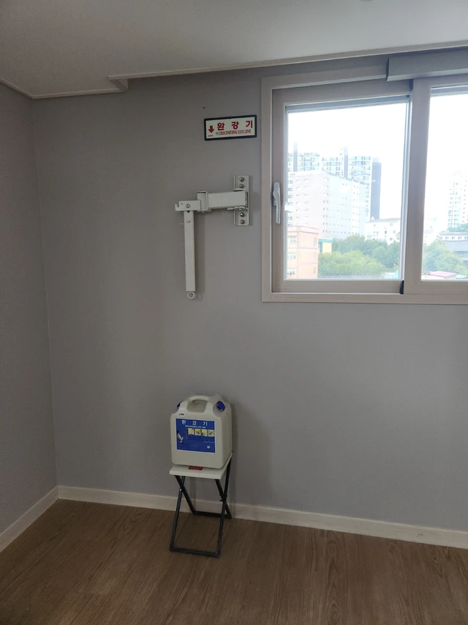 인천 원룸 완강기 신규 설치 시공 후